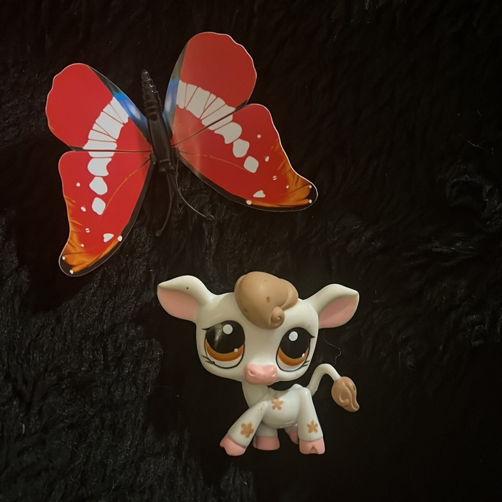 LPS Weeble Wobbler Cow Toy - Picture 11 of 16